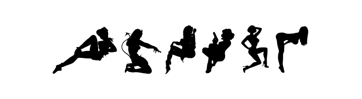 Darrians Sexy Silhouettes 4  Free Fonts Download