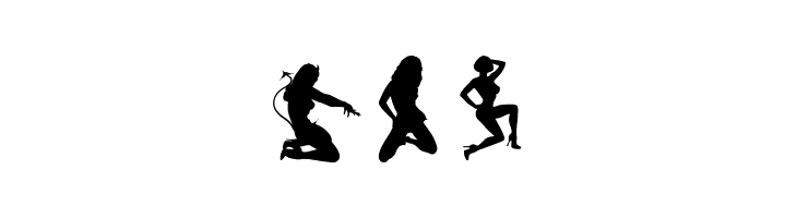 Darrians Sexy Silhouettes 4  Free Fonts Download