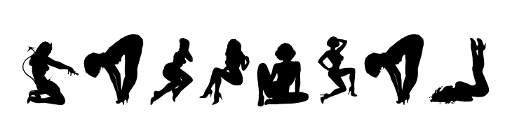 Darrians Sexy Silhouettes 4  Free Fonts Download