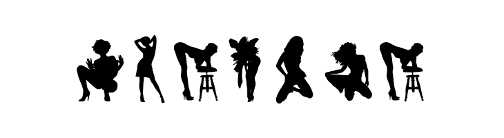 Darrians Sexy Silhouettes 4  Free Fonts Download