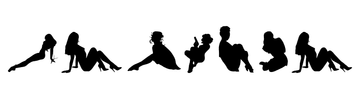 Darrians Sexy Silhouettes 4  Free Fonts Download