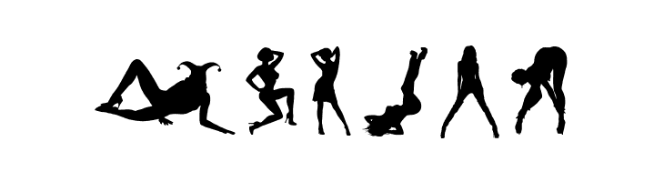Darrians Sexy Silhouettes 4  Free Fonts Download