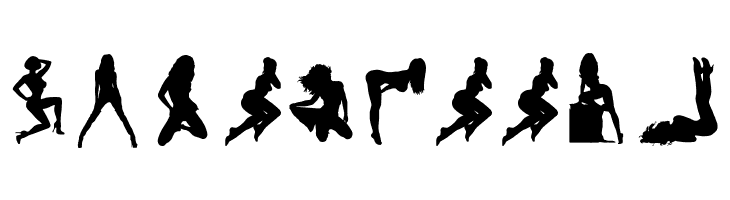Darrians Sexy Silhouettes 4  Free Fonts Download