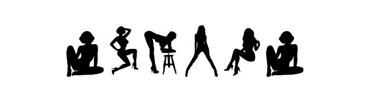 Darrians Sexy Silhouettes 4  Free Fonts Download