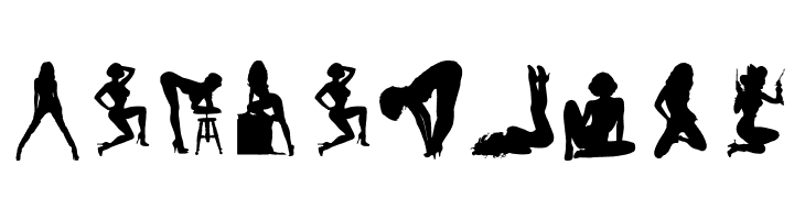 Darrians Sexy Silhouettes 4  Free Fonts Download