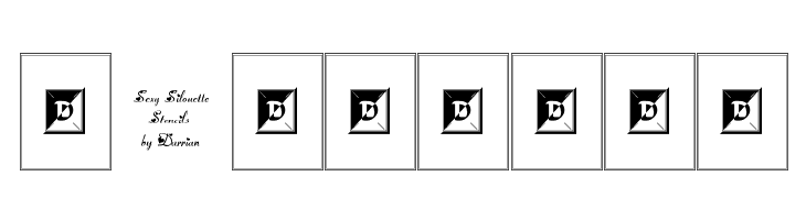 Sexy Silouette Stencils  Free Fonts Download