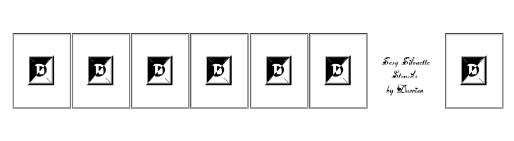 Sexy Silouette Stencils  Free Fonts Download