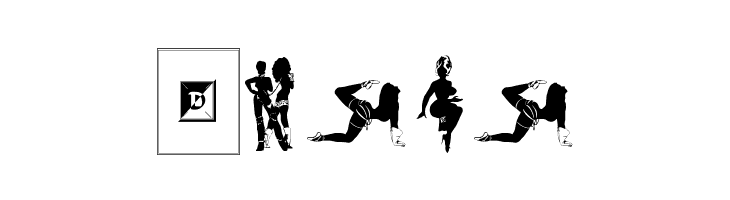 Sexy Silouette Stencils  Free Fonts Download