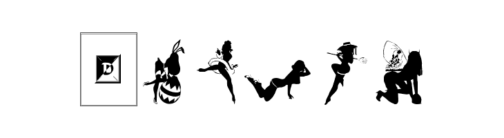 Sexy Silouette Stencils  Free Fonts Download