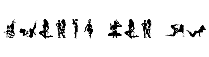 Sexy Silouette Stencils  Free Fonts Download