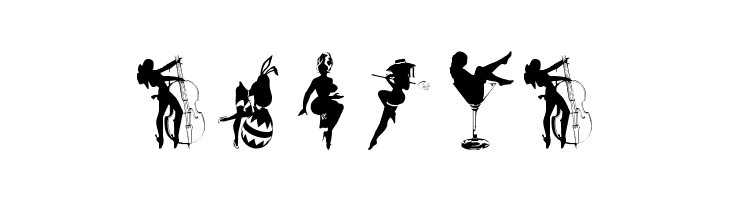 Sexy Silouette Stencils  Free Fonts Download