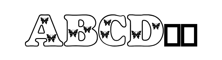 Butterfly Letters  Free Fonts Download