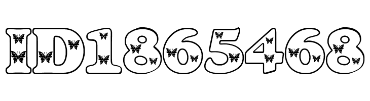 Butterfly Letters  Free Fonts Download