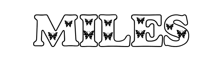 Butterfly Letters  Free Fonts Download