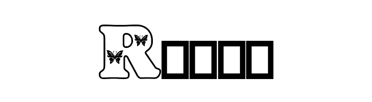 Butterfly Letters  Free Fonts Download