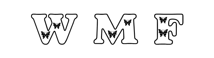 Butterfly Letters  Free Fonts Download