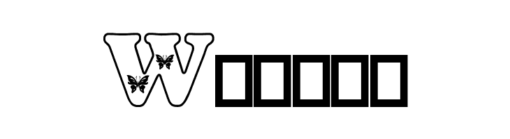 Butterfly Letters  Free Fonts Download