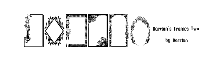 Darrians Frames Two  Free Fonts Download