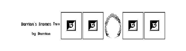 Darrians Frames Two  Free Fonts Download