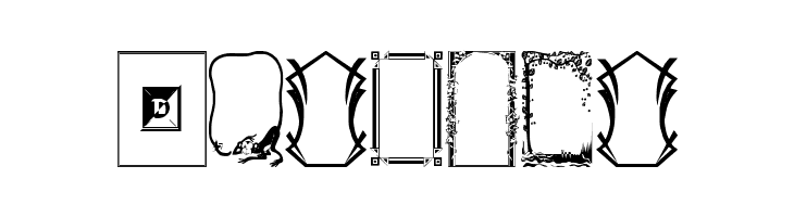 Darrians Frames Two  Free Fonts Download