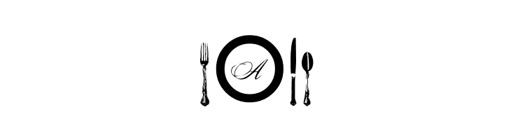 AL Place Settings Letters  Free Fonts Download