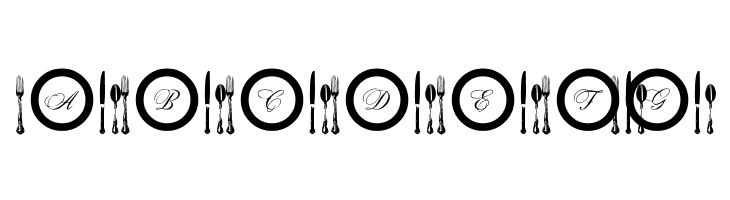 AL Place Settings Letters  Free Fonts Download