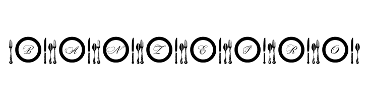 AL Place Settings Letters  Free Fonts Download