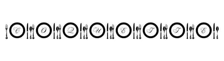 AL Place Settings Letters  Free Fonts Download