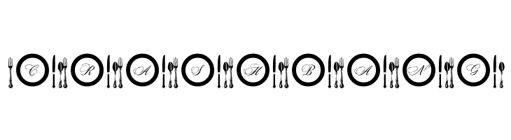 AL Place Settings Letters  Free Fonts Download