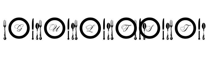 AL Place Settings Letters  Free Fonts Download