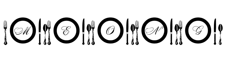 AL Place Settings Letters  Free Fonts Download