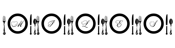 AL Place Settings Letters  Free Fonts Download