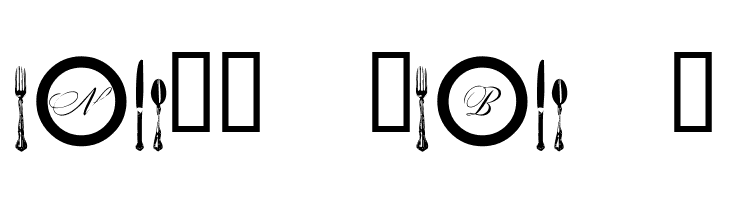 AL Place Settings Letters  Free Fonts Download