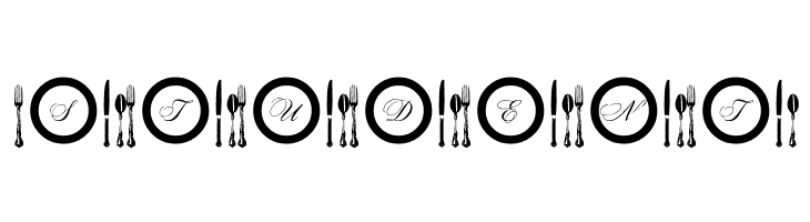 AL Place Settings Letters  Free Fonts Download