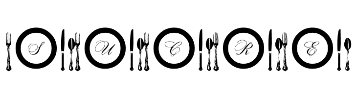 AL Place Settings Letters  Free Fonts Download