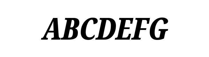 Noto Serif ExtraCondensed ExtraBold Italic  Free Fonts Download