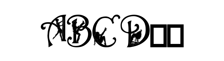 Alpha-Silouette    Free Fonts Download