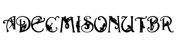 Alpha-Silouette    Free Fonts Download