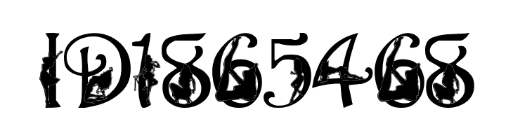 Alpha-Silouette    Free Fonts Download
