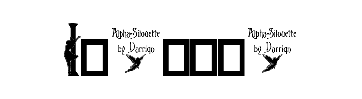 Alpha-Silouette    Free Fonts Download
