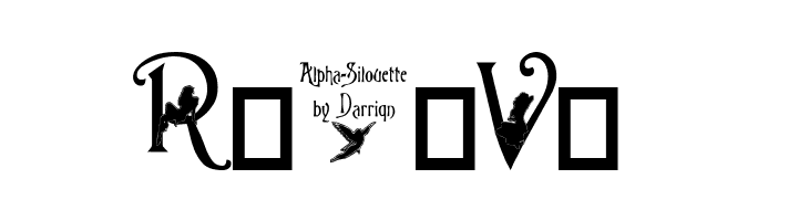 Alpha-Silouette    Free Fonts Download