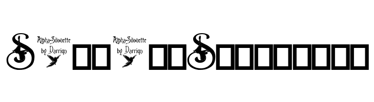 Alpha-Silouette    Free Fonts Download
