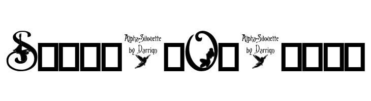 Alpha-Silouette    Free Fonts Download