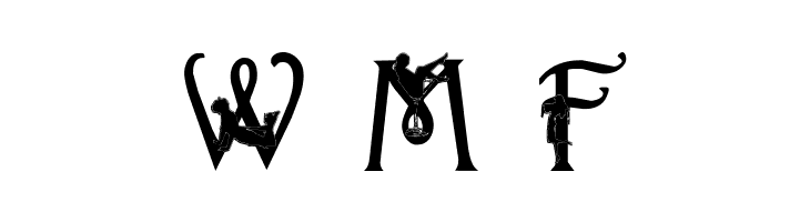 Alpha-Silouette    Free Fonts Download