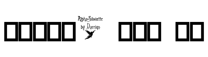 Alpha-Silouette    Free Fonts Download