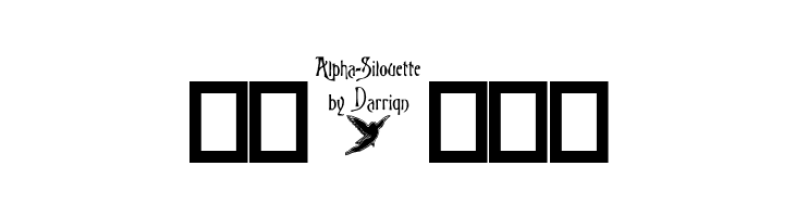 Alpha-Silouette    Free Fonts Download