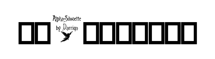Alpha-Silouette    Free Fonts Download
