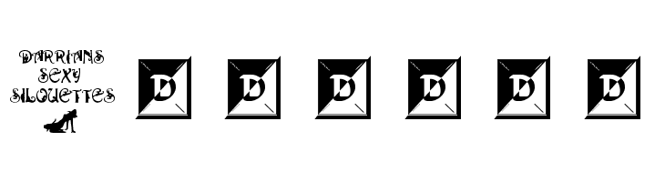 Darrians Sexy Silouettes  Free Fonts Download