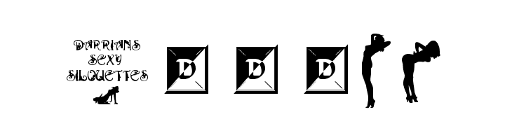 Darrians Sexy Silouettes  Free Fonts Download