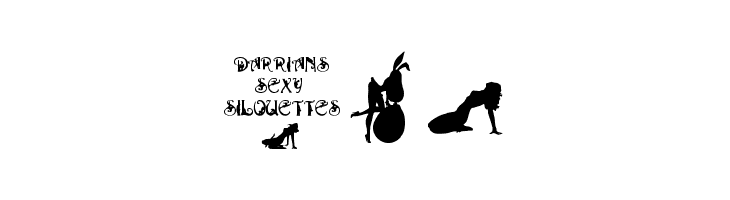 Darrians Sexy Silouettes  Free Fonts Download